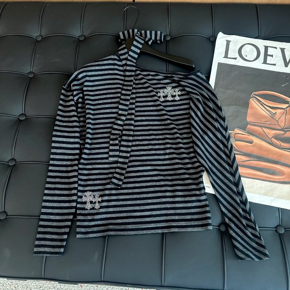 Chrome Hearts off-the-shoulder Spice top